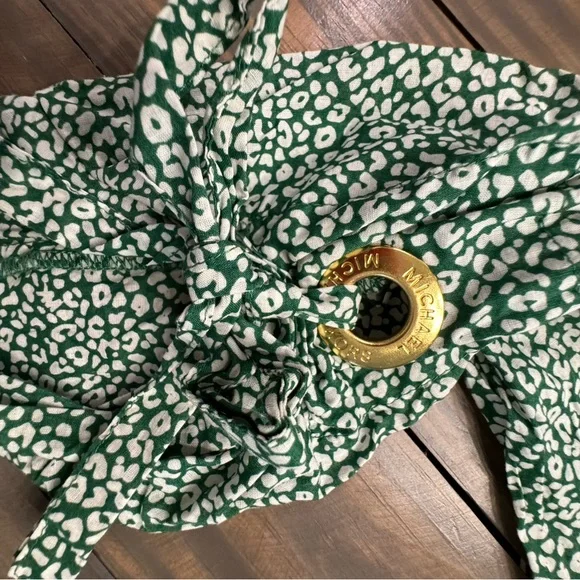 Green & White MICHAEL Michael Kors Blouse, Small - Picture 4 of 6